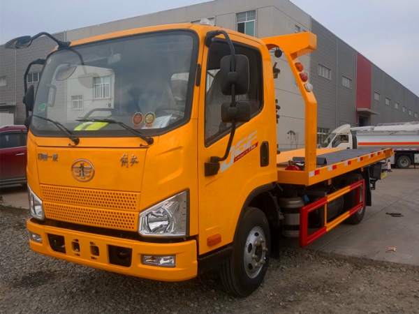 國六解放藍(lán)牌平板清障車12w
