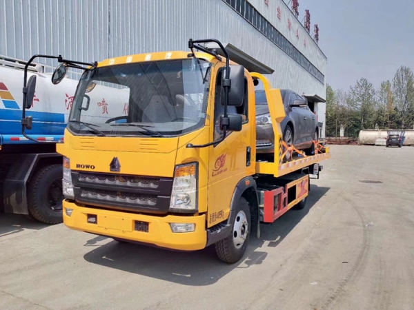 重汽豪沃小型一拖二清障車價(jià)格11w（國六）